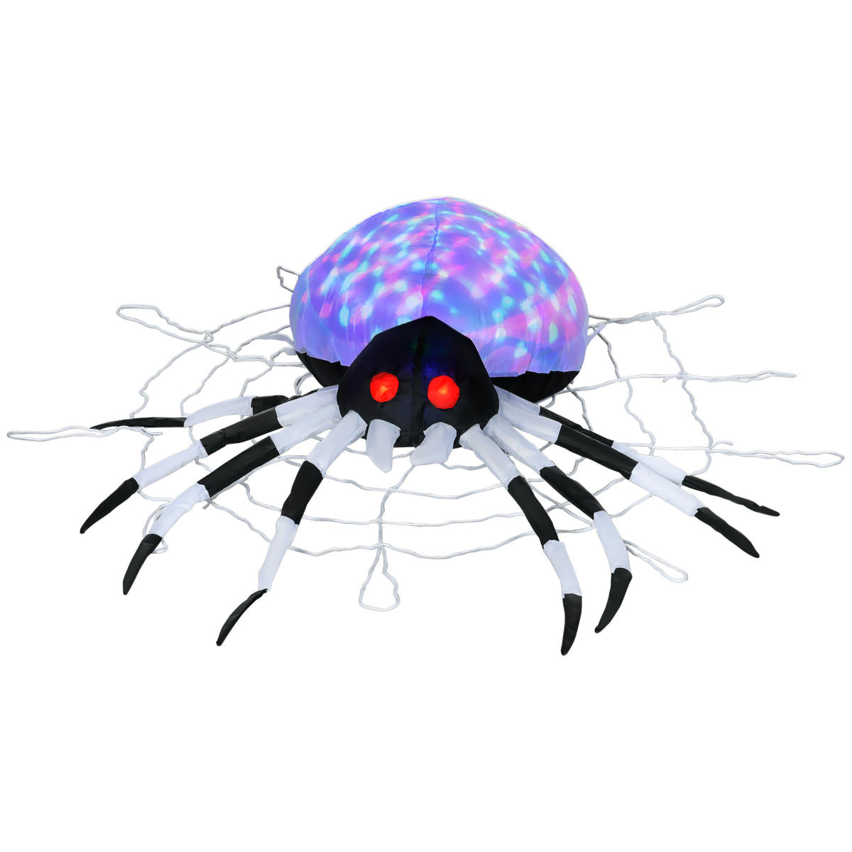 5FT Long Halloween Inflatable Spider Blow-Up Outdoor LED Garden Display