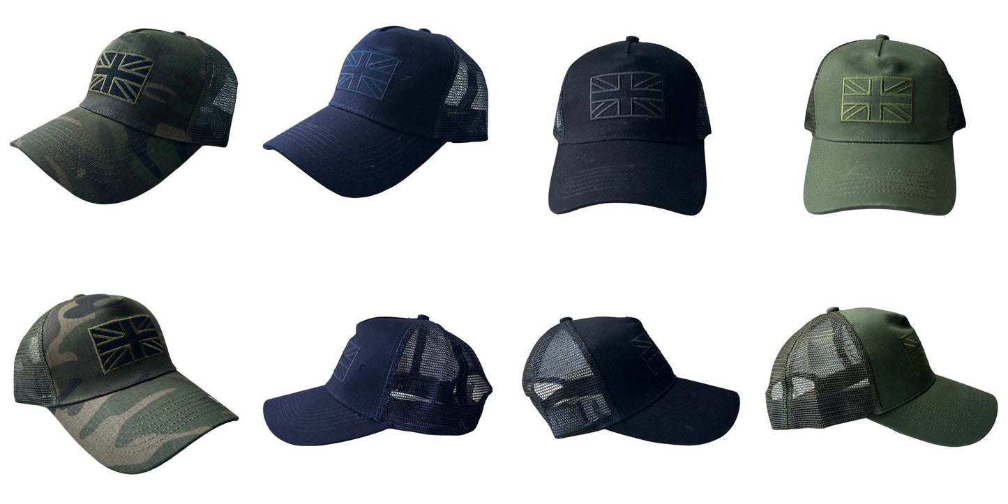 Union Jack Fashion Tonal Trucker Cap - 4 Colours