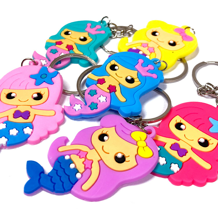Mermaid Chunky Keychains x 6 ( ONE OFF SPECIAL )