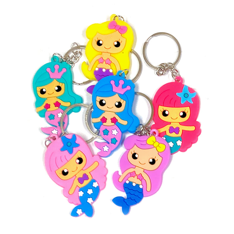 Mermaid Chunky Keychains x 6 ( ONE OFF SPECIAL )