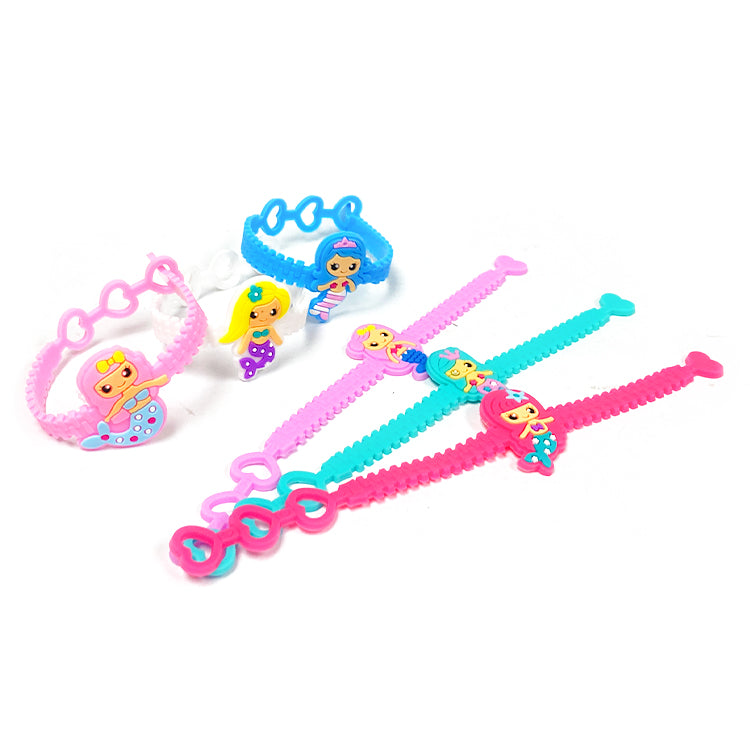 Cute Mermaid Stretch Bracelets x 4