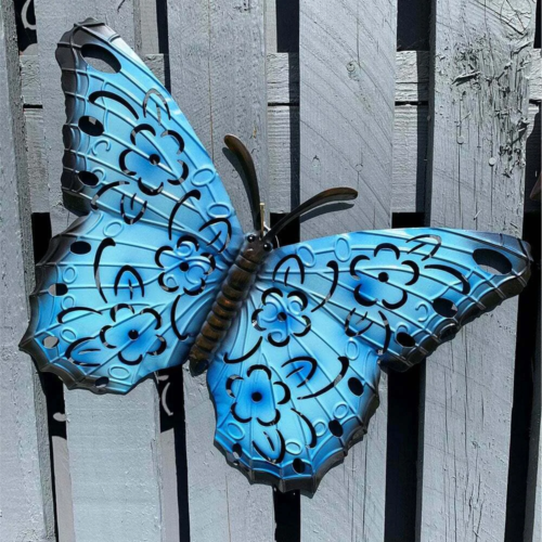 Large Outdoor Metal Butterfly Wall Art Decoration -3 colours mix
