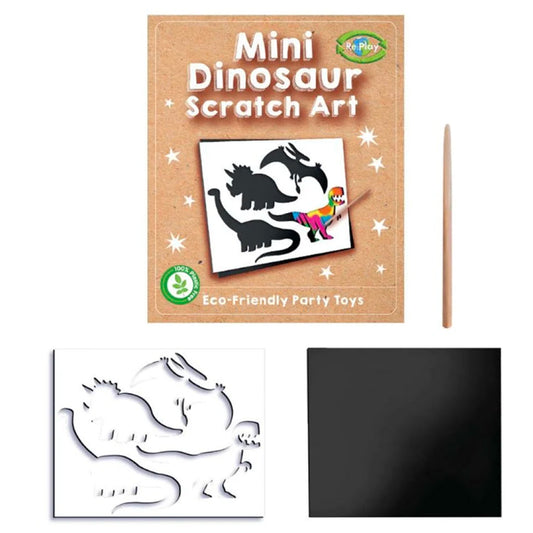 Dinosaur Mini Scratch Art Kit