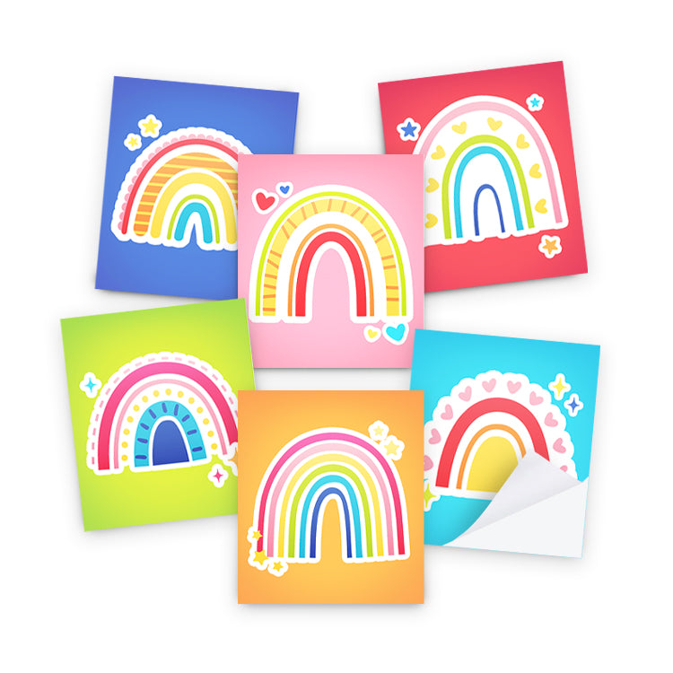 Rainbow Mini Note Books x 12 ( ONE OFF DEAL )