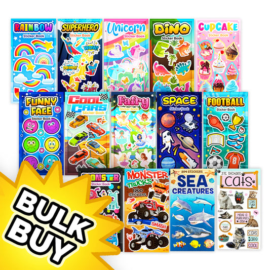 Mini Sticker Books Assorted x 24 ( BULK BUY )