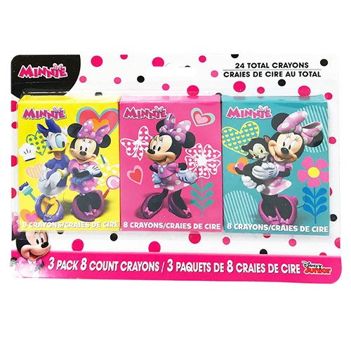 Minnie Mouse Pack 8 Crayons x 3