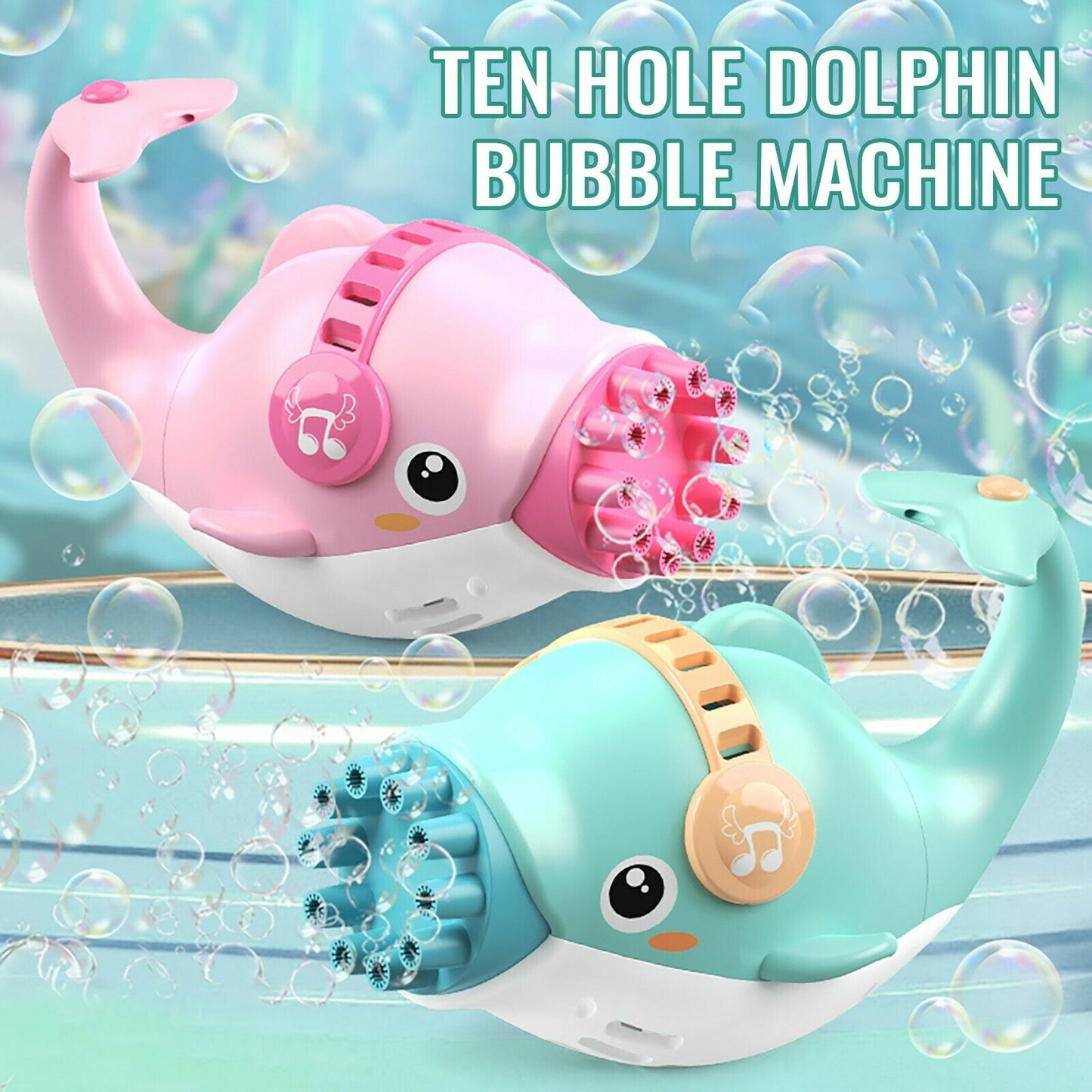 Bubble Dolphin Machine Maker Gun Blower Toy