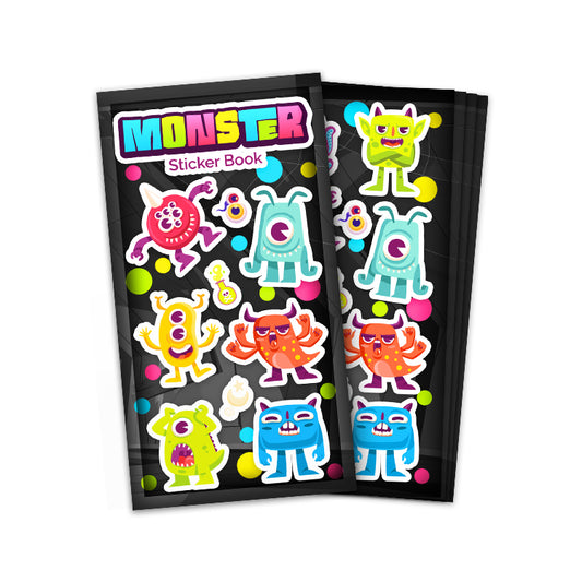 Monsters Mini Sticker Book (12 Sheets)