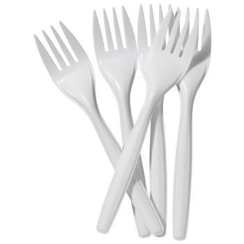 Disposable Plastic Forks 13.5 cm Pack of 100 MX7004