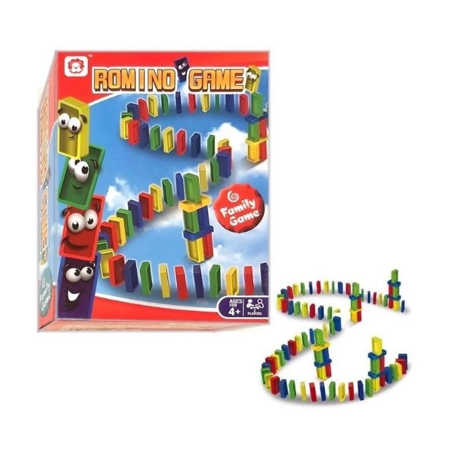 Romino Game - Domino Stack & Track Playset