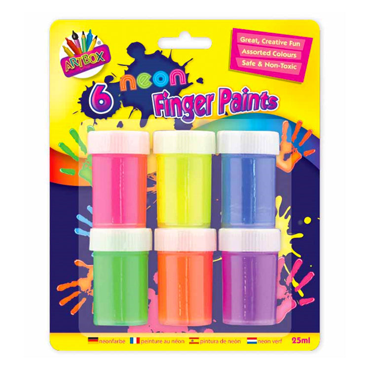 Neon Finger Paints x 6