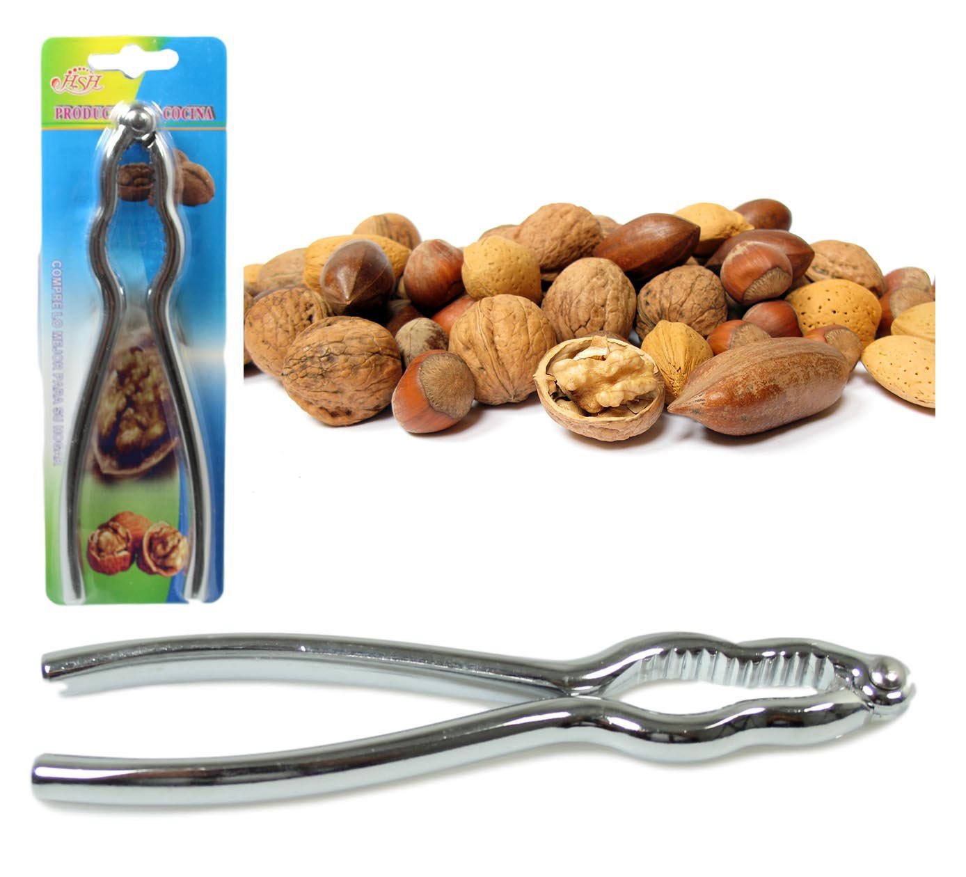 Metal Walnut Nut Cracker 18 cm 5219