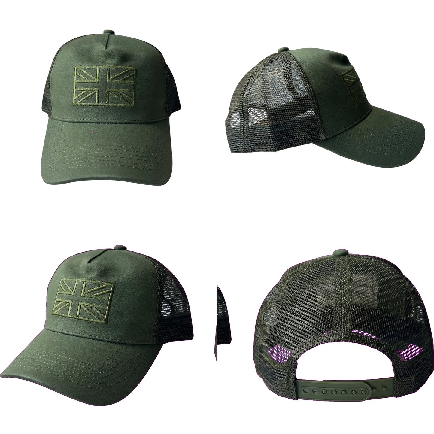 Union Jack Fashion Tonal Trucker Cap - 4 Colours