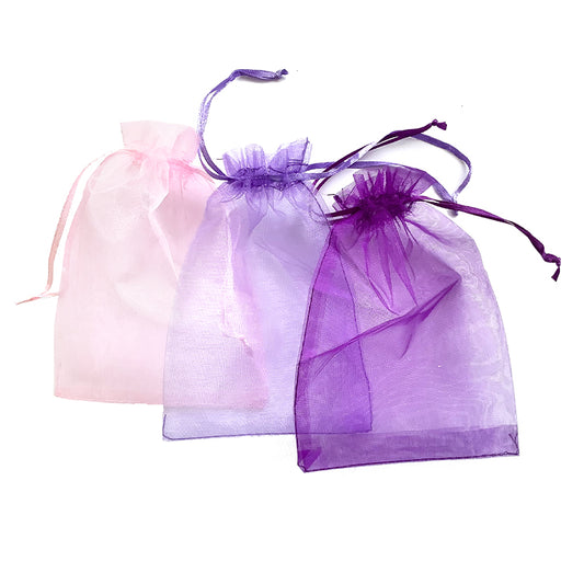 Organza Bags ( Assorted Colours ) x 72 ( BULK BUY )