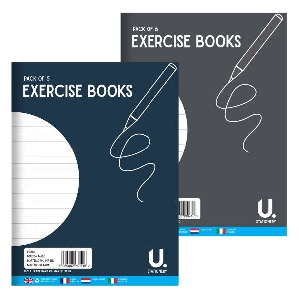 E x ercise Books 16 Sheets Pack Of 6