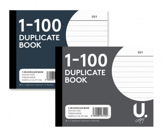1 – 100 Duplicate Book