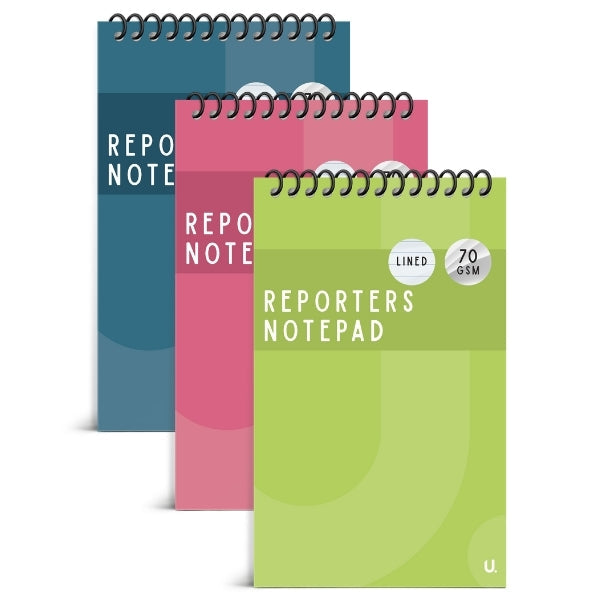 Reporters Notepad 5" x 8" Assorted Colours P1109