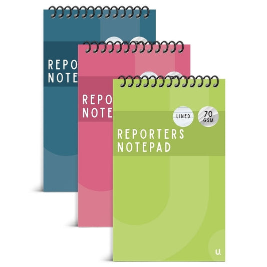 Reporters Notepad 5" x 8" Assorted Colours P1109