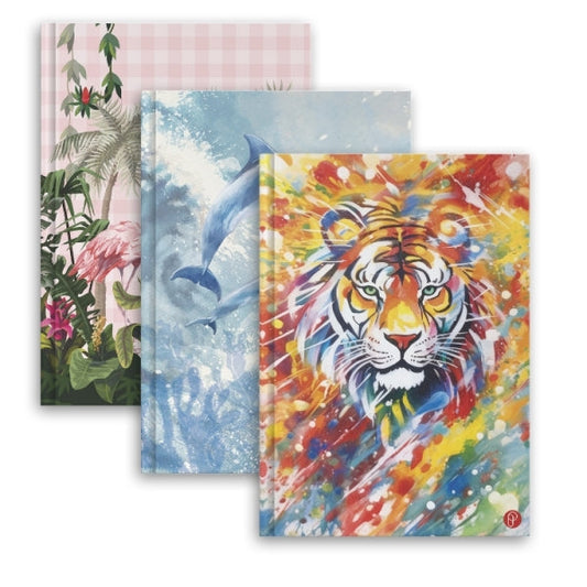 Animal A4 Hardback Notebook School Assorted Designs