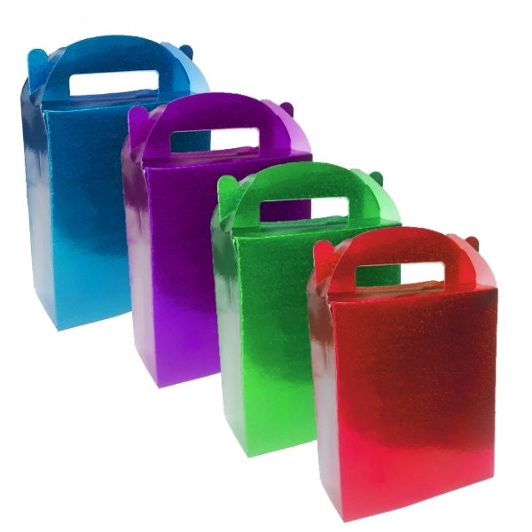 Holographic Paper Gift Box Colourful Pack of 4 P1425
