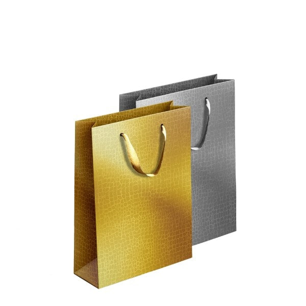 Embossed Metallic Paper Gift Bag Extra Large Assorted Colours P1917