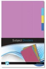 Paper File Subject Dividers Pack of 10 P2090