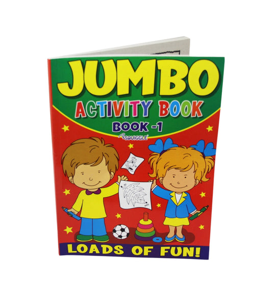 Jumbo Activity Book 1 & 2 27 x 20 x 0.7 cm Assorted Designs P2152