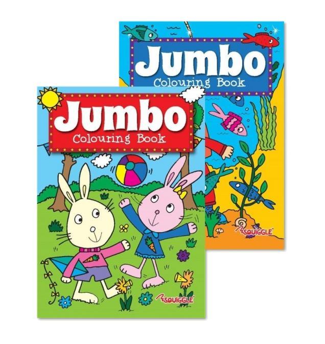 Jumbo Colouring Book Assorted Designs P2153