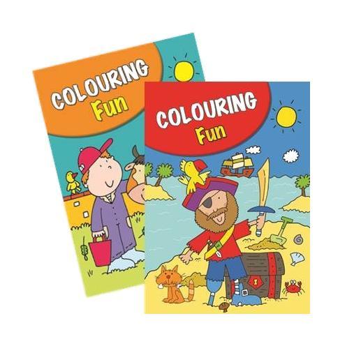 Children's Fun Home Activity Colouring Book Pirates / Farmers P2185