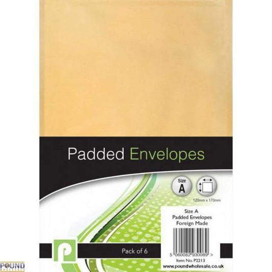 Padded Envelopes Size A 120 x 165 mm Pack of 6 P2213