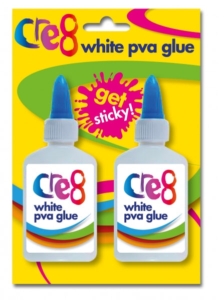 White PVA Glue 40ml Pack of 2 P2343