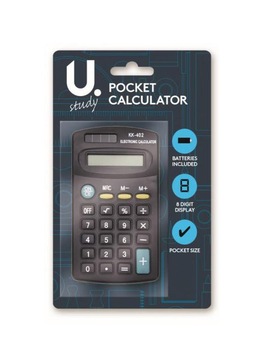 Pocket Calculator 8 Digit Display Home Office School Handy Pocket Size Calculator