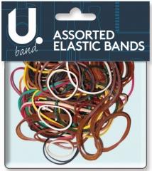 Assorted Sizes And Colours Elastic Bands 52G