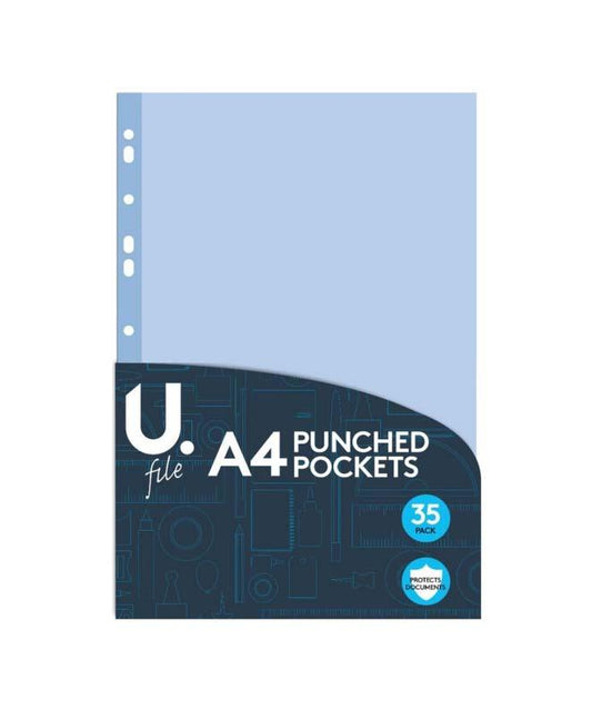A4 Punched Pockets Files Pack of 30 P2426