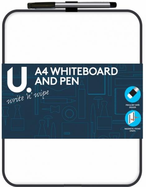 A4 Whiteboard and Pen 27.5 x 21 cm Assorted Designs P2436 A
