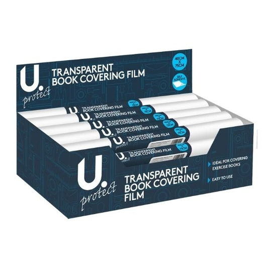 Transparent Book Covering Film 40cm x 75cm P2444