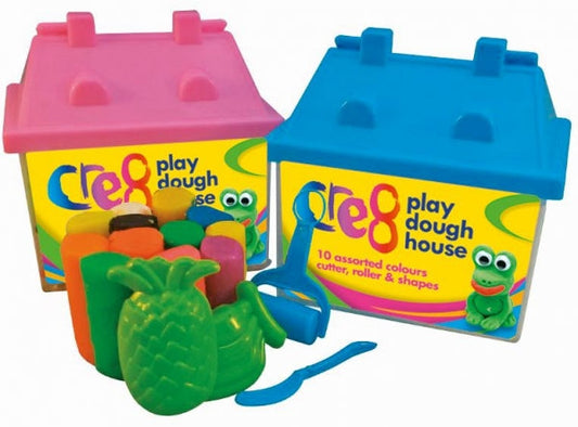 Cre8 Play Dough House Shape Assorted Colours P2452