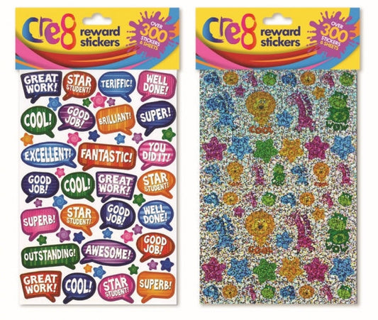 Reward Stickers 6 Sheets Per Pack P2558
