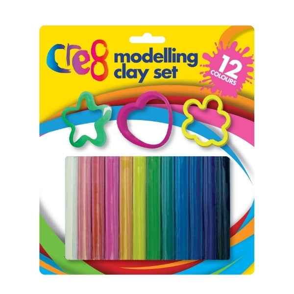 Cre8 Modelling Clay Set 12 Colourful Doughs P2599 p