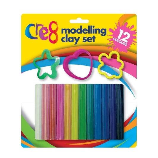 Cre8 Modelling Clay Set 12 Colourful Doughs P2599 p