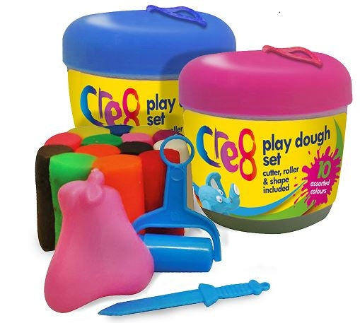 Cre8 Play Dough Set Apple Shape Assorted Colours P2610