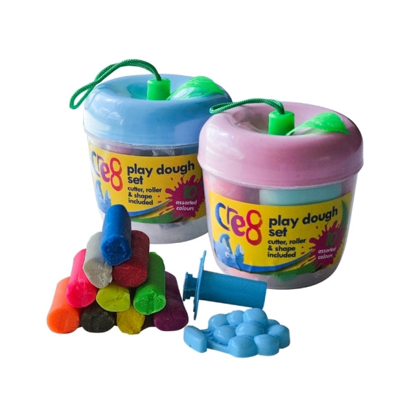 Cre8 Play Dough Set Apple Shape Assorted Colours P2610