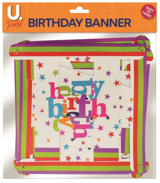 Paper Happy Birthday Lettered Bunting Banner Garland P2711