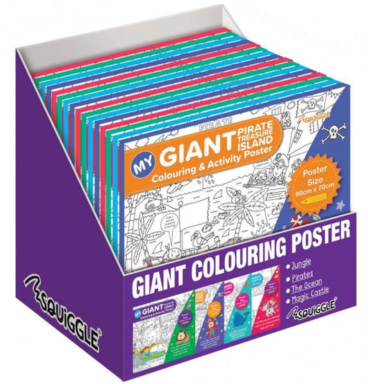 Children's Fun GIANT Colouring Poster 99 x 70cm Assorted Designs P2830