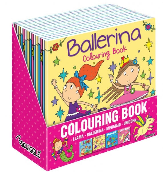 Girls Colouring Book 21 x 21 cm Assorted Designs P2851