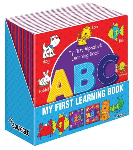 My First ABC/123 Learning Book Assorted Designs 21 x 21 cm P2853