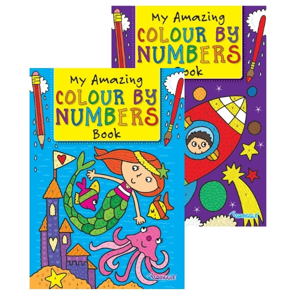 Colour By Numbers Book A4 Size Assorted Designs