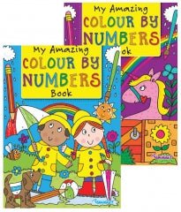 Colour By Numbers Book A4 Size Assorted Designs