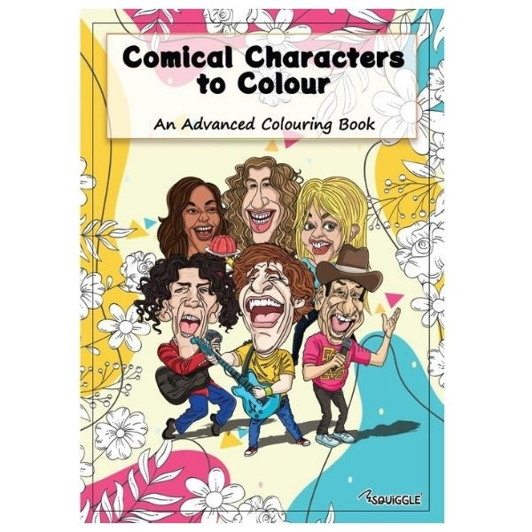 Advanced A4 Colouring Book Comical Character