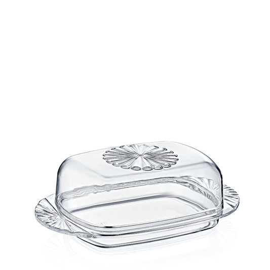 Daisy Butter / Cheese Dish Assorted Colours Plastic 031227 A